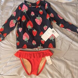 Toddler 2 piece swimsuit NWT